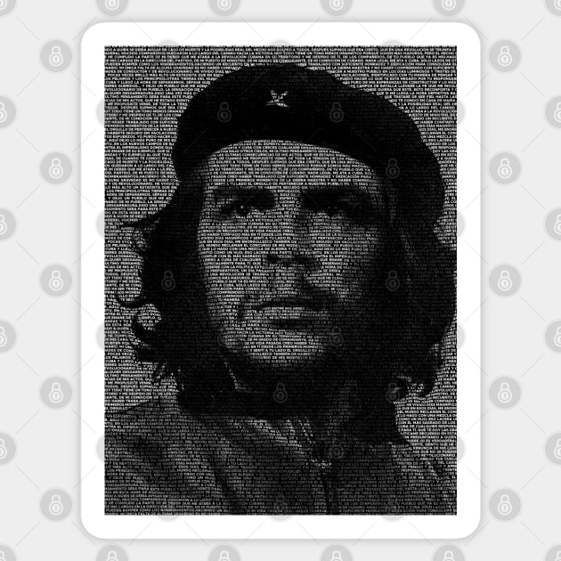 Che Guevara Rebel Cuban Guerrilla Revolution T-Shirt Sticker by HiDearPrint